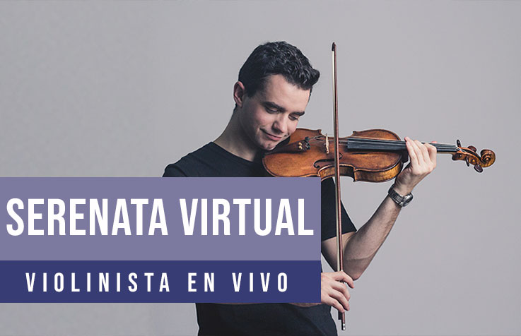 Serenata virtual con violinista